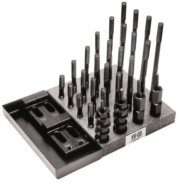 TE-CO - T-Nut & Stud Kits Stud Thread Sizes: 1-8 Number of Pieces: 41 - Exact Tooling