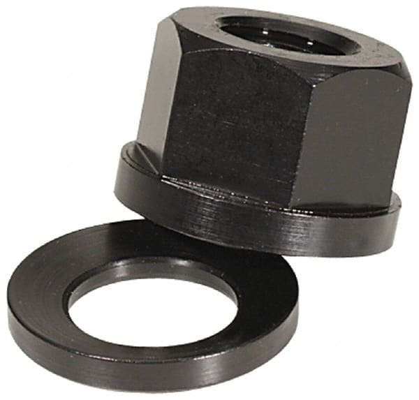 TE-CO - Spherical Flange Nuts System of Measurement: Inch Thread Size (Inch): 1/4-20 - Exact Tooling