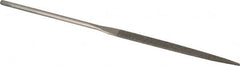 Value Collection - 5-1/2" OAL Fine Taper Needle Diamond File - 13/64" Wide x 3/64" Thick, 2-3/4 LOC - Exact Tooling