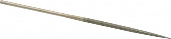 Value Collection - 5-1/2" OAL Fine Square Needle Diamond File - 3/32" Wide x 3/32" Thick, 2-3/4 LOC - Exact Tooling