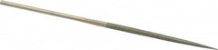 Value Collection - 5-1/2" OAL Fine Square Needle Diamond File - 3/32" Wide x 3/32" Thick, 2-3/4 LOC - Exact Tooling