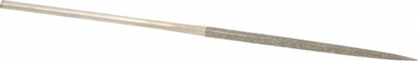 Value Collection - 5-1/2" OAL Medium Square Needle Diamond File - 3/32" Wide x 3/32" Thick, 2-3/4 LOC - Exact Tooling
