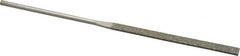 Value Collection - 5-1/2" OAL Coarse Equalling Needle Diamond File - 13/64" Wide x 3/64" Thick, 2-3/4 LOC - Exact Tooling