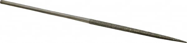 Value Collection - 5-1/2" OAL Coarse Square Needle Diamond File - 3/32" Wide x 3/32" Thick, 2-3/4 LOC - Exact Tooling