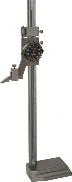 Value Collection - 12" Stainless Steel Dial Height Gage - 0.001" Graduation, Dial Display - Exact Tooling