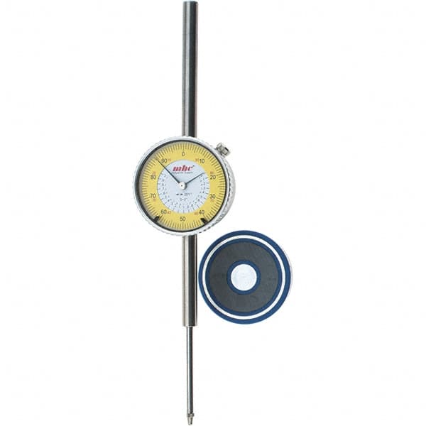 Value Collection - 0.001" Graduation, 2" Max Meas, 0-100 Dial Reading, Dial Indicator & Base Kit - 2-9/32" Dial Diam - Exact Tooling