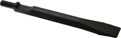 Value Collection - 3/4" Head Width, 7" OAL, 1/8" Shank Diam, Scaling Chisel - Round Shank, Steel - Exact Tooling