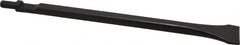 Value Collection - 1-3/8" Head Width, 12" OAL, 1/16" Shank Diam, Scaling Chisel - Round Shank, Steel - Exact Tooling