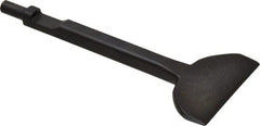 Value Collection - 3" Head Width, 7" OAL, 3/8" Shank Diam, Floor Scraper Chisel - Round Shank, Steel - Exact Tooling