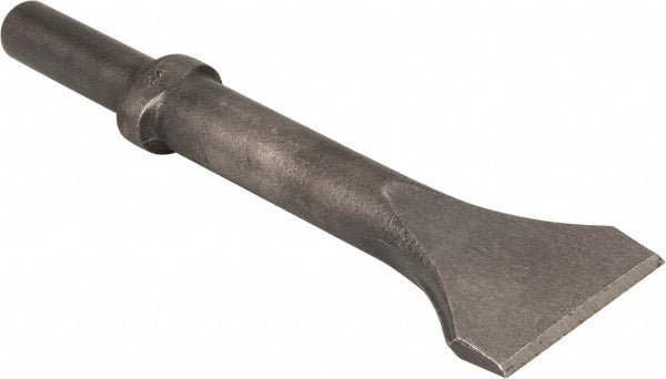 Made in USA - 2" Head Width, 9" OAL, Scaling Chisel - Round Drive, Round Shank, Alloy Steel - Exact Tooling