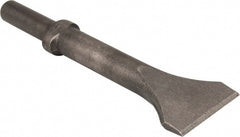 Made in USA - 2" Head Width, 9" OAL, Scaling Chisel - Round Drive, Round Shank, Alloy Steel - Exact Tooling