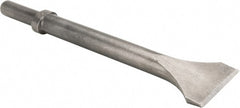 Made in USA - 2" Head Width, 12" OAL, Scaling Chisel - Round Drive, Round Shank, Alloy Steel - Exact Tooling