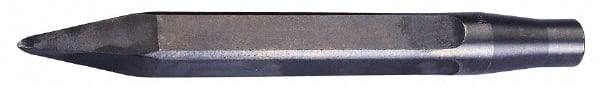 Made in USA - 18" OAL, Rivet Cutter Chisel - Round Drive, Round Shank, Alloy Steel - Exact Tooling