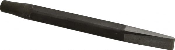 Made in USA - 15/16" Head Width, 12" OAL, Rivet Cutter Chisel - Round Drive, Round Shank, Alloy Steel - Exact Tooling
