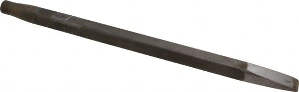 Made in USA - 15/16" Head Width, 18" OAL, Rivet Cutter Chisel - Round Drive, Round Shank, Alloy Steel - Exact Tooling