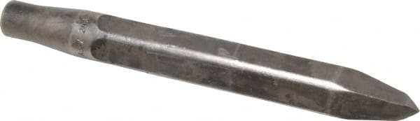 Made in USA - 10" OAL, Rivet Cutter Chisel - Round Drive, Round Shank, Alloy Steel - Exact Tooling