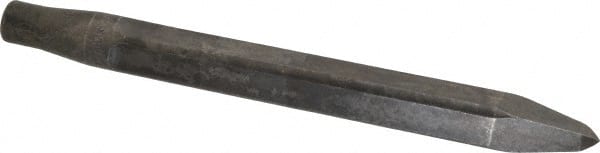 Made in USA - 12" OAL, Rivet Cutter Chisel - Round Drive, Round Shank, Alloy Steel - Exact Tooling