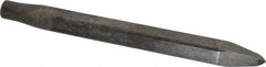 Made in USA - 12" OAL, Rivet Cutter Chisel - Round Drive, Round Shank, Alloy Steel - Exact Tooling