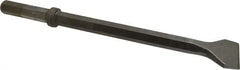 Made in USA - 3" Head Width, 18-1/4" OAL, 1" Shank Diam, Scaling Chisel - Hex Drive, Hex Shank, Alloy Steel - Exact Tooling