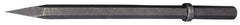 Made in USA - 1-1/8" Head Width, 24" OAL, 1-1/8" Shank Diam, Scaling Chisel - Hex Drive, Hex Shank, Alloy Steel - Exact Tooling