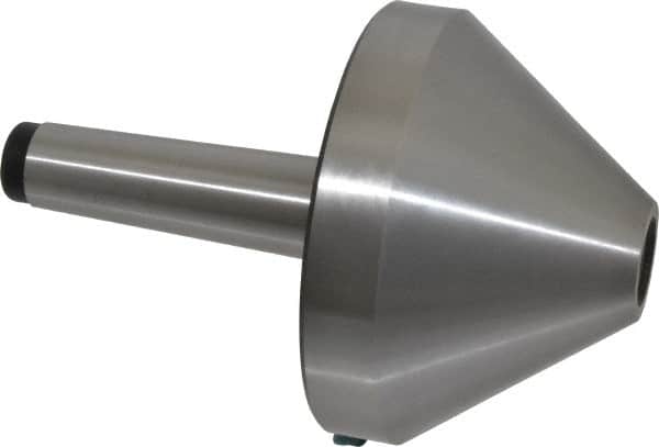 Interstate - MT4 Taper Shank, 5.04" Head Diam Live Center - 3.27" Head Length, 1.38" Point Diam, 2.44" Point Len, 1,433 Lb Max Workpc, 7.6" OAL, Bull Nose Point - Exact Tooling