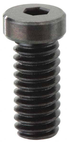 Mitee-Bite - 5/8-11, 1" Length, Carbon Steel, Black Oxide Finish, Cam Clamp Screw - 3/8" Drive, Use with Mitee-Bite Fixture Clamps - Exact Tooling
