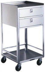 Made in USA - 16-3/4 Inches Wide x 32-1/8 Inches High x 18-3/4 Inches Deep Portable Mobile Equipment Stand - 300 Lbs. Load Capacity, 8-1/8 Inch Shelf Clearance - Exact Tooling