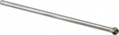 Atrax - 3/8" Cut Diam, 1/4" Shank Diam, Ball Head Single Cut Burr - Carbide, Radius End, 5/16" LOC, 6-5/16" OAL - Exact Tooling