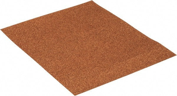 3M - 60 Grit, Garnet Sanding Sheet - 11" Long x 9" Wide, Medium Grade, D Weighted Paper Backing - Exact Tooling