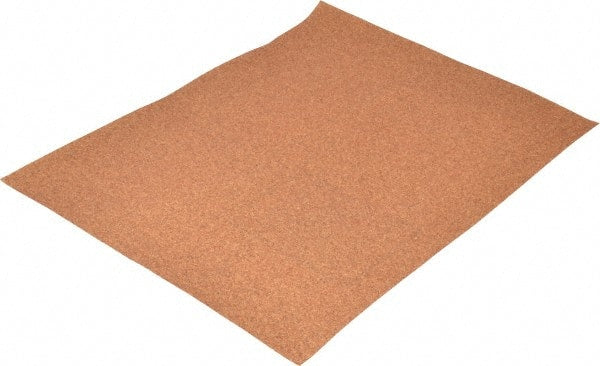 3M - 80 Grit, Garnet Sanding Sheet - 11" Long x 9" Wide, Medium Grade, D Weighted Paper Backing - Exact Tooling