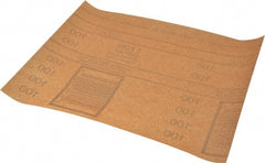 3M - 100 Grit, Garnet Sanding Sheet - 11" Long x 9" Wide, Fine Grade, A Weighted Paper Backing - Exact Tooling