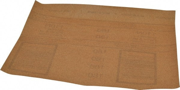 3M - 180 Grit, Garnet Sanding Sheet - 11" Long x 9" Wide, Very Fine Grade, A Weighted Paper Backing - Exact Tooling