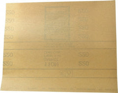 3M - 220 Grit, Garnet Sanding Sheet - 11" Long x 9" Wide, Very Fine Grade, A Weighted Paper Backing - Exact Tooling