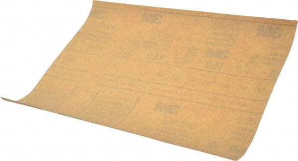 3M - 150 Grit, Aluminum Oxide Sanding Sheet - 11" Long x 9" Wide, Very Fine Grade, C Weighted Paper Backing - Exact Tooling