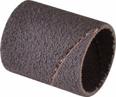 Made in USA - 80 Grit Aluminum Oxide Coated Spiral Band - 3/4" Diam x 1" Wide, Medium Grade - Exact Tooling