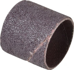 Made in USA - 50 Grit Aluminum Oxide Coated Spiral Band - 1" Diam x 1" Wide, Coarse Grade - Exact Tooling