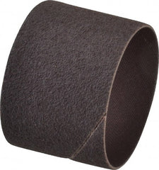 Made in USA - 80 Grit Aluminum Oxide Coated Spiral Band - 2" Diam x 1-1/2" Wide, Medium Grade - Exact Tooling