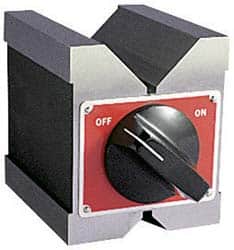 Starrett - 6.35 to 1-3/4" Capacity, 90° Angle, Hardened Steel V-Block - 3" Long x 2-1/2" Wide x 3" High, Sold as Individual - Exact Tooling