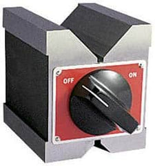 Starrett - 6.35 to 1-3/4" Capacity, 90° Angle, Hardened Steel V-Block - 3" Long x 2-1/2" Wide x 3" High, Sold as Individual - Exact Tooling