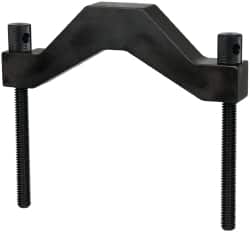 Starrett - 4 Inch Max Capacity of V, 5-1/4 Inch Long x 3-3/8 Inch Wide x 3 Inch High, V-Block Clamp - 90° V Angle, Hardened Steel Clamp, Use with Model 578 V-Block - Exact Tooling