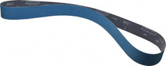 Norton - 2" Wide x 60" OAL, 60 Grit, Zirconia Alumina Abrasive Belt - Zirconia Alumina, Medium, Coated, Y Weighted Cloth Backing, Dry, Series R821 - Exact Tooling