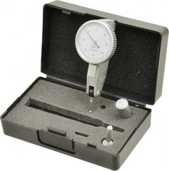 Value Collection - 0.008 Inch Range, 0.0001 Inch Dial Graduation, Horizontal Dial Test Indicator - 1.26 Inch White Dial, 0-40-0 Dial Reading - Exact Tooling