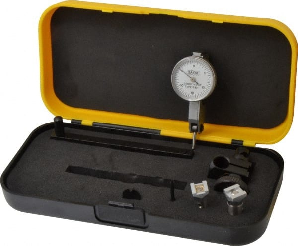 Value Collection - 0.03 Inch Range, 0.0005 Inch Dial Graduation, Horizontal Dial Test Indicator - 1.1515 Inch White Dial, 0-15-0 Dial Reading - Exact Tooling