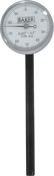 Value Collection - 0.1 Inch Range, 0.001 Inch Dial Graduation, Dial Test Indicator - White Dial, 0-100 Dial Reading - Exact Tooling