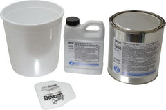 Devcon - 4 Lb Kit Black Urethane Putty - 120°F (Wet), 180°F (Dry) Max Operating Temp, 15 min Tack Free Dry Time - Exact Tooling