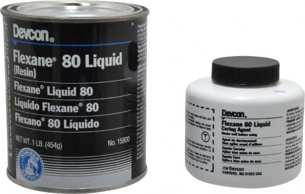 Devcon - 1 Lb Kit Black Urethane Joint Sealant - 120°F (Wet), 180°F (Dry) Max Operating Temp, 15 min Tack Free Dry Time - Exact Tooling
