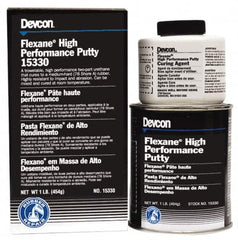 Devcon - 1 Lb Kit Black Butyl Rubber Putty - 120°F (Wet), 180°F (Dry) Max Operating Temp, 15 min Tack Free Dry Time - Exact Tooling