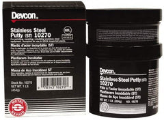 Devcon - 1 Lb Kit Gray Epoxy Resin Putty - 120°F (Wet), 250°F (Dry) Max Operating Temp - Exact Tooling