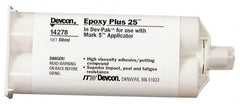 Devcon - 50 mL Cartridge Two Part Epoxy - 25 min Working Time, 2,750 psi Shear Strength - Exact Tooling
