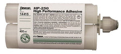 Devcon - 400 mL Cartridge Two Part Epoxy - 65 min Working Time, 3,200 psi Shear Strength, Series HP250 - Exact Tooling